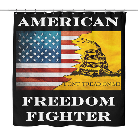 AMERICAN FREEDOM FIGHTER Shower Curtain